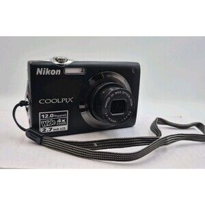 Nikon Coolpix S3000 Digital Camera 12.0MP 4X Black w/Box, 4GB